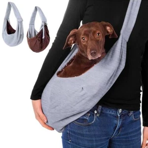 Pet Shoulder Bag Sling Portable Cat Crossbody Bag Wide Straps Dog Carrier Pouch - Picture 1 of 15