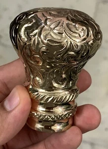 Designer Victorian Golden Brass Style Solid Brass Handle for Walking Stick K12 - Picture 1 of 3