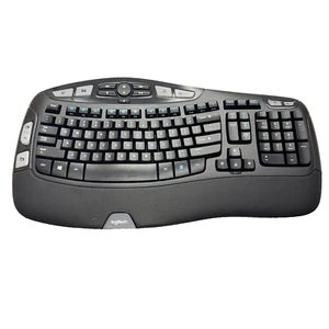 Logitech K350 Comfort Wave Wireless Keyboard - Needs Dongle (Keyboard Only) - Picture 1 of 6
