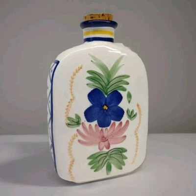 BIA Cordon Синяя Бутылка Масла Круиз Керамика С Пробкой Цветочный Пробковый Кухонный Декор - Изображение 1 из 4