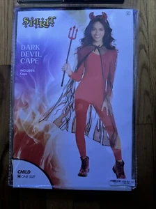 Capa Spirit Child Dark Devil OS Nueva en Paquete Disfraz Diablo - Imagen 1 de 1