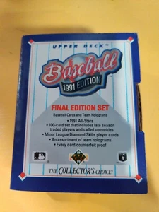 1991 Upper Deck Baseball Final Edition Set Open Box Full 100 Card Set. - Picture 1 of 5