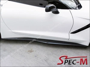 Falda lateral estilo fibra de carbono Z06 Z07 panel balancín para más de 14 Corvette C7 Z51 - Imagen 1 de 3