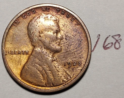1923-S Lincoln Wheat Cent      #168 Cover