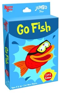 University Games Go Fish Card Game Jumbo Size Colorful Animal Cards For Kids Age - Picture 1 of 3