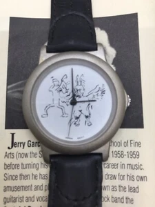 Jerry Garcia Art LE Watch NOS Grateful Dead Dog Beating Pan Limited Edition Aiko - Bild 1 von 6