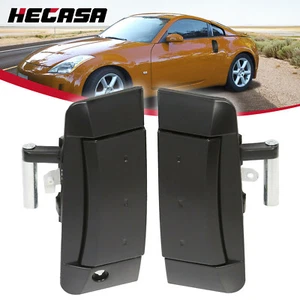 For 2003-09 Nissan 350Z 2-Door Pair Left/Right Outside Outer Black Door Handle - Picture 1 of 37