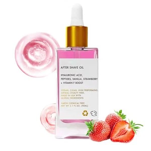 Strawberry Vanilla After Shave Oil Women, Soft Serve After Shave Oil - Picture 1 of 10