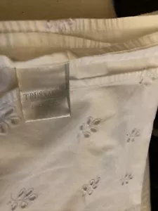 Sábana plana con ojales blancos Trussardi para cama doble - Imagen 1 de 5