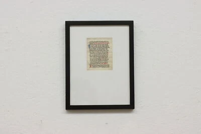 Medieval Illuminated 1500s Latin Painted Vellum Manuscript #53904 - Image 1 of 4