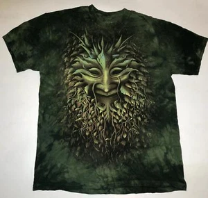 Camisa celta amable Troll Green Man deja montaña fantasía sonrisa espeluznante S-5X - Imagen 1 de 5