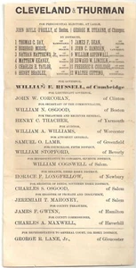 Large 1888 Mass. Ballot CLEVELAND & THURMAN Ticket - Picture 1 of 2