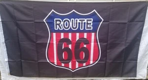 Route 66 USA Blackout 3'x5' Flag ROUGH TEX® 100D - Picture 1 of 1