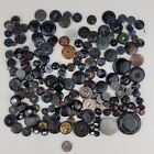 Lot de 172 boutons vintage la plupart des boutons noirs couture artisanale polyvalente