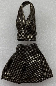 Barbie Integrity Toys tenue jupe haut sexy habillée sexy noir brillant - Photo 1/4