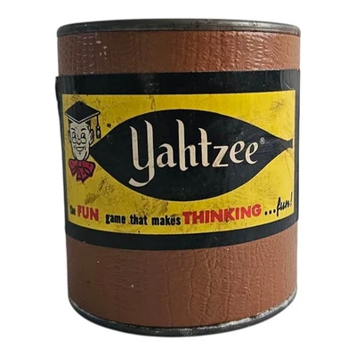 1967 Vintage Yahtzee Copo de Dados Apenas Substituição Peça de Jogo Shaker - Imagem 1 de 4