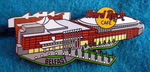 BELFAST ODYSSEY CENTRE COMPLEX LANDMARK BUILDING FACADE Hard Rock Cafe PIN LE - Picture 1 of 1