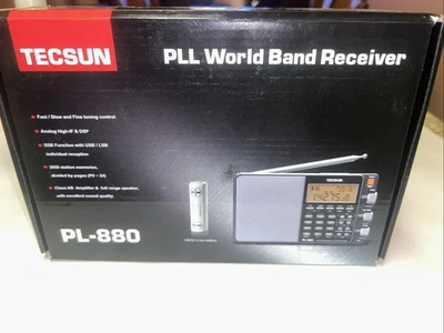 Tecsun PL880 Portátil Digital PLL Doble Conversión AM/FM Onda Larga y Onda Corta... Foto 1 de 4