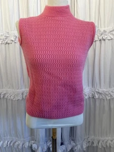 Vintage acrylic Knitted Top 70’s 80’s Stretchy S/M - Picture 1 of 9
