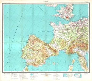 USSR and neighbourhood countries 1:2,5Mio on 24 sheets - sheet Nr.7 PARIS - Picture 1 of 6