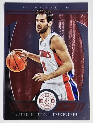 2013-2014 Totally Certified Totally Platinum Red /99 Jose Calderon #61 🔴✨️ - Image 1 of 2
