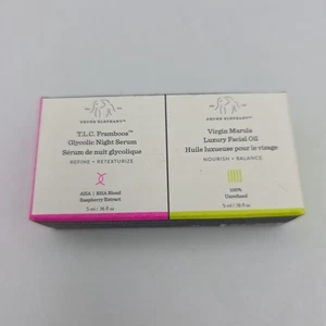 Drunk Elephant T.L.C. Framboos Serum and Virgin Marula Oil Duo - Travel Size - Picture 1 of 5