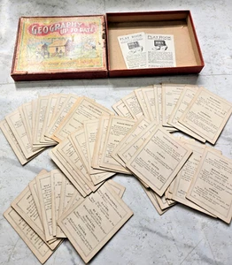 Vintage Geography Up To Date Spiel von Parker Brothers Salem, MA RAR - Bild 1 von 8