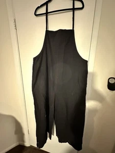 Womens Casual Black Overalls Adjestable straps pockets 2XL - Picture 1 of 8