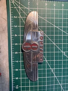 1937 Pontiac Silver Stream Deluxe 8 Trunk Emblem - Bild 1 von 8