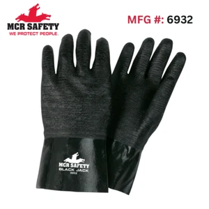 MCR SAFETY #6932 12" Neopren beschichtete Arbeitshandschuhe mehrfach getaucht grob - LG - Bild 1 von 2