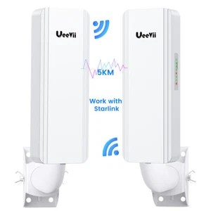5G 1200Mbps Wireless Bridge５𝐊𝐌 Long Range Outdoor WiFi Network Extender CPE - Picture 1 of 20