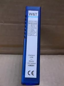 38201 W&T Electronics Wiesemann & Theis USB To RS232 Converter Unit module - Picture 1 of 4