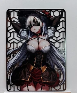 Goddess Story Bondage Girls Anime Waifu Bishoujo Hollow Out Embossed Metal Card - Bild 1 von 3