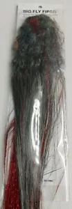 HEDRON " BIG FLY FIBER " #C847 BLACK/WHITE Predator , Streamers & Jigs - Picture 1 of 2
