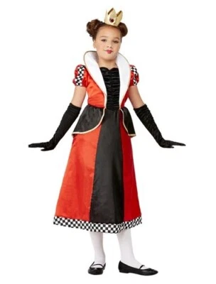 Girls Queen Of Hearts Costume Book Day Fairytale Fancy Dress Outfit Small 4 - 6 - Image 1 of 2