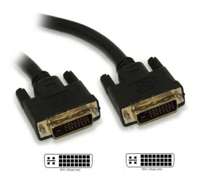6ft DVI-I Dual Link DIGITAL AND ANALOG (24+5 AWG) Gold Plated Cable - Image 1 of 2