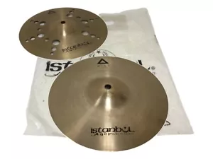 ISTANBUL AGOP XIST ION MINI HI HATS 10” TOP AND BOTTOM CYMBALS MADE (EPJ028899) - Picture 1 of 12