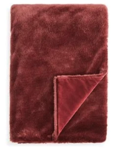 Collezione Hudson Park Lancio di Pelliccia Ecopelliccia Merlot, 50" x 70" 280€ - Foto 1 di 6