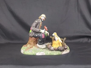 EMMETT KELLY JR. A DAY IN THE HOBO LIFE SIGNED PORCELAIN FIGURINE 0624/1500 12" - Picture 1 of 10