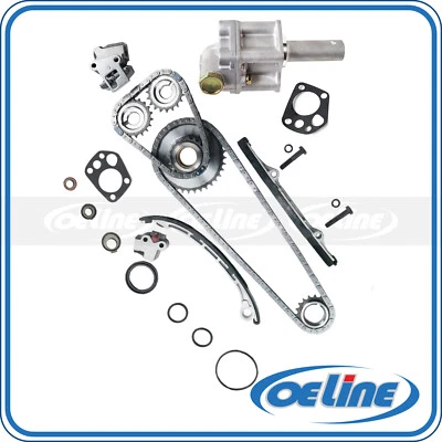 For 98-04 2.4L Nissan Xterra Frontier DOHC KA24DE Timing Chain Kit Oil Pump - Image 1 of 4