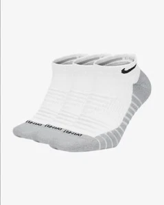 Nike Calze Fantasmini Everyday Max cushioned (3 paia), Unisex - 100 (Bianco/Wol - Foto 1 di 5