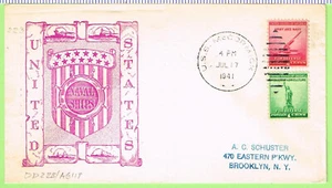 USS McCormick DD 223 July 17 1941 Type 6 Pmk - Picture 1 of 1