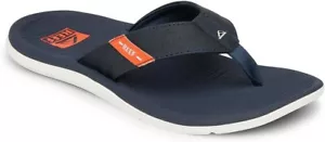 Reef Man's Santa Ana Arch Support Water Friendly CJ6599 Navy/Bianco Nuovo - Foto 1 di 7