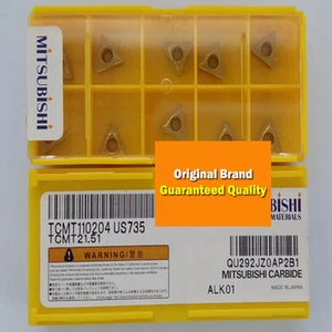 10 PIEZAS en CAJA Inserto Carburo Original MITSUBISHI TCMT110204 US735 TCMT21.51 Nuevo - Imagen 1 de 1