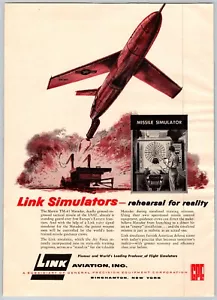 Martin TM-61 Matador Tactical Missile, Link Flight Simulator 1957 Print Ad - Bild 1 von 3