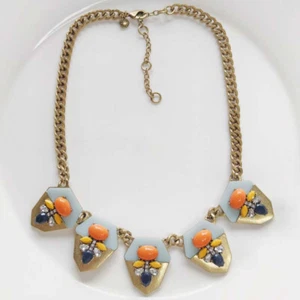 New 17" Jcrew Floral Collar Statement Necklace Gift Vintage Women Party Jewelry - Picture 1 of 4