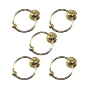 5 Pcs Metal Round Bag Decoration-Buckle O-Ring Head Button Studs for DIY Handbag - Picture 1 of 6
