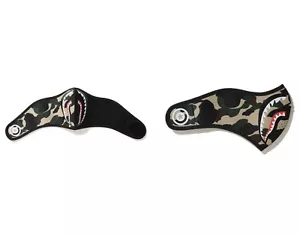 A Bathing Ape Bape 1st Camo Shark Face Mask Yellow/Black OSFM - Picture 1 of 3