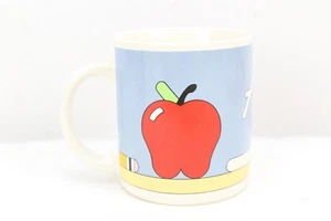 Teacher Gift Mug 1985 Lillian Vernon Coffee Cup Classroom School A+ Apple - Picture 1 of 6
