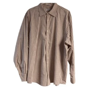 CALVIN KLEIN Mens Striped Long Sleeve Button Down Dress Shirt, Pink Purple Sz XL - Picture 1 of 8